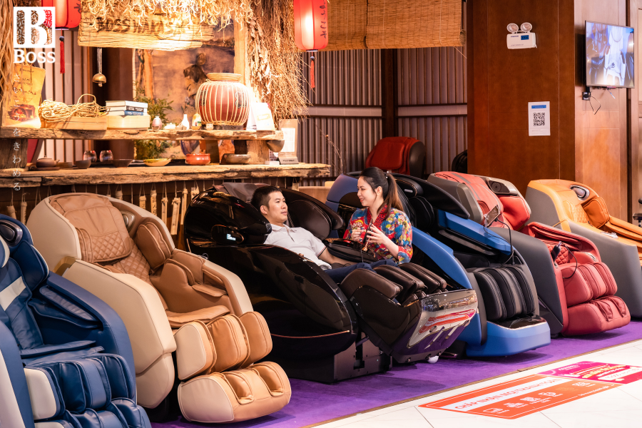 Trải Nghiệm Ghế Massage Boss Tại Aeon Mall Hà Đông