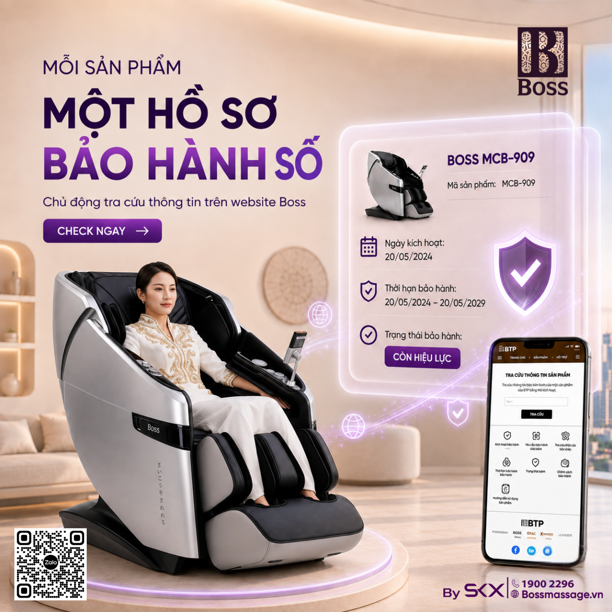 Bảo hành điện tử Boss