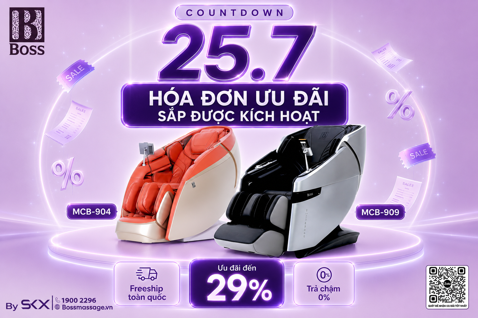 COUNTDOWN Mega Live Boss 25.07: Săn ưu đãi đến 29%, nhận voucher đến 5 triệu đồng