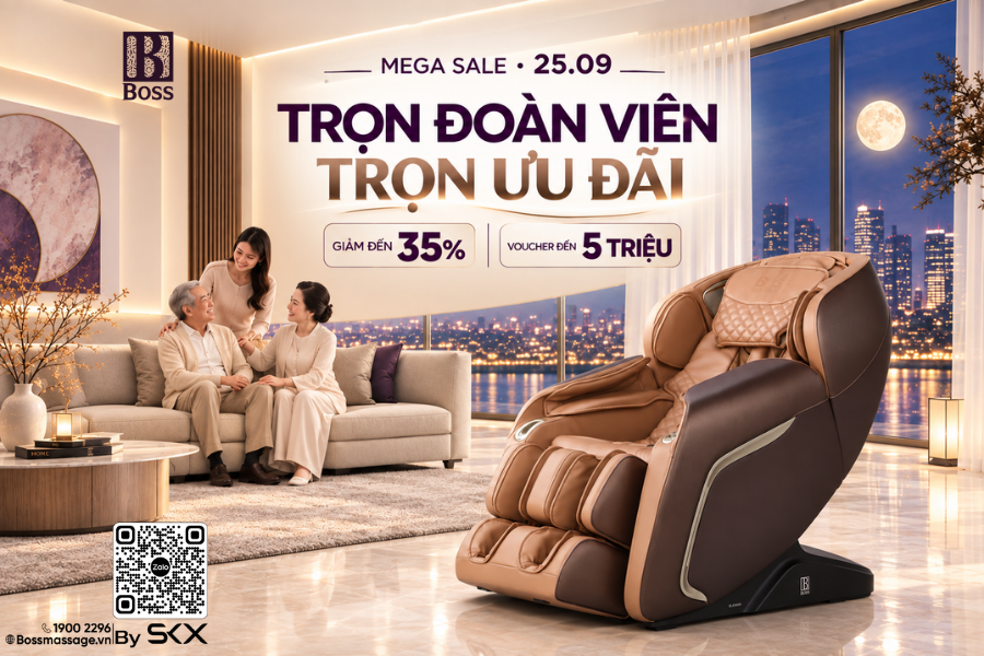 Mega Sale Boss 25.09 - Quà Trung Thu cho gia đình, thảnh thơi cho chính mình