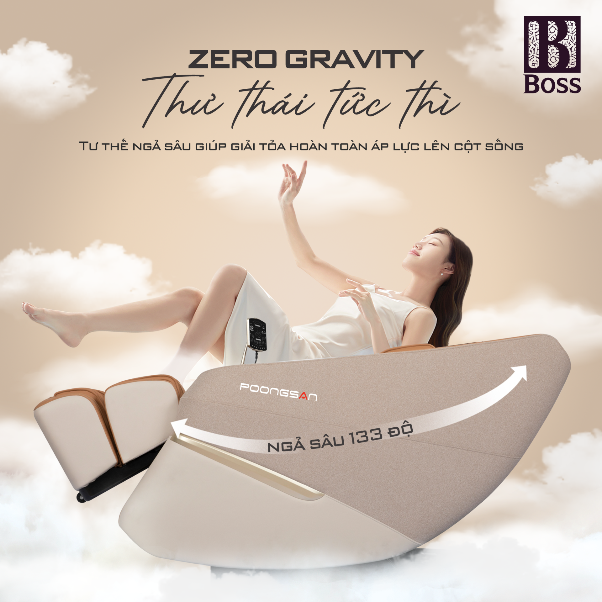 3 tư thế Zero Gravity n&acirc;ng đỡ cơ thể