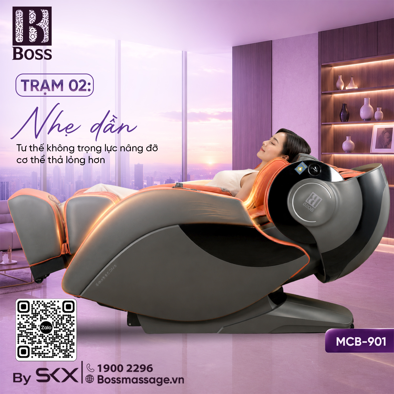 Zero Gravity đưa cơ thể về tư thế nghỉ thoải mái