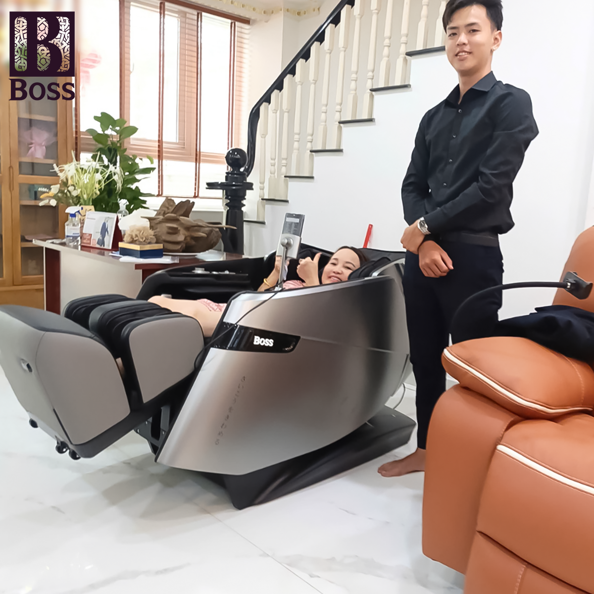 Boss MCB-909 - Massage kép, kéo giãn và chăm sóc chân chuyên sâu